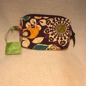 NWT Vera Bradley "Plum Crazy" small cosmetic bag